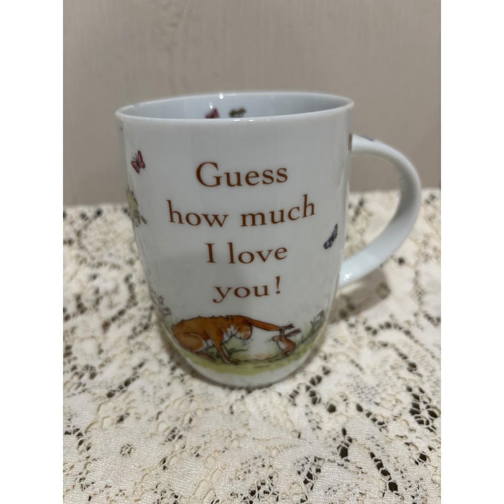 Guess How Much I Love You Ceramic Coffee Mug Nutbrown Hare White 4 inch